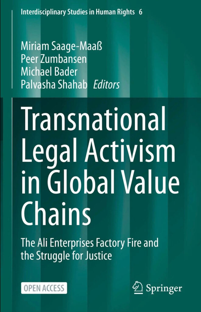 Cover "Transnational Legal Activism in Global Value Chains"