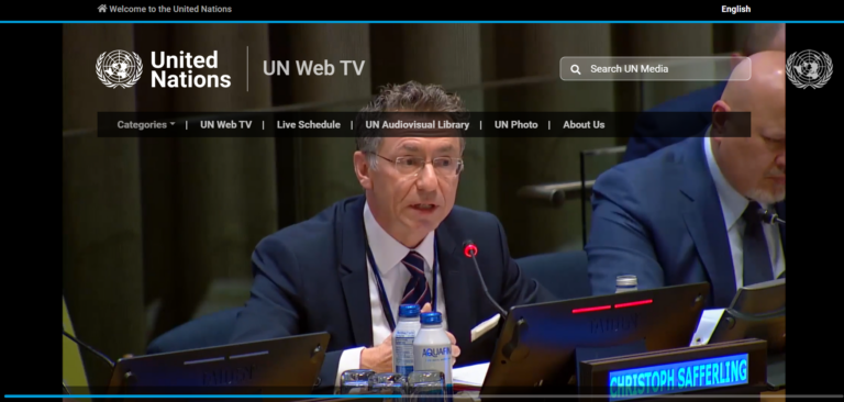 United Nations: Prof. Dr. Christoph Safferling in New York