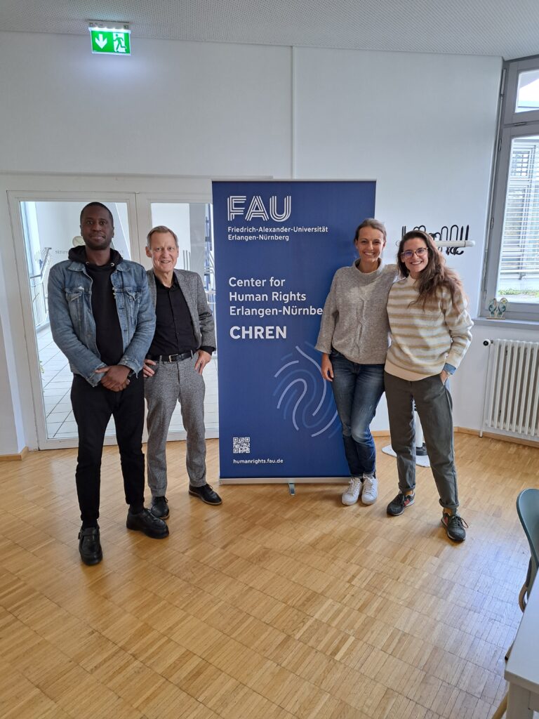 Preisträger des Internationalen Nürnberger Menschenrechtspreis 2023 Malcolm Bidali zu Gast am CHREN