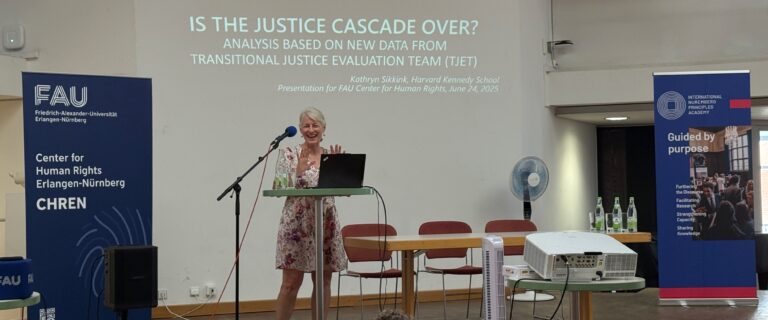 Rückblick: Abendvortrag von Harvard-Professorin Dr. Kathryn Sikkink