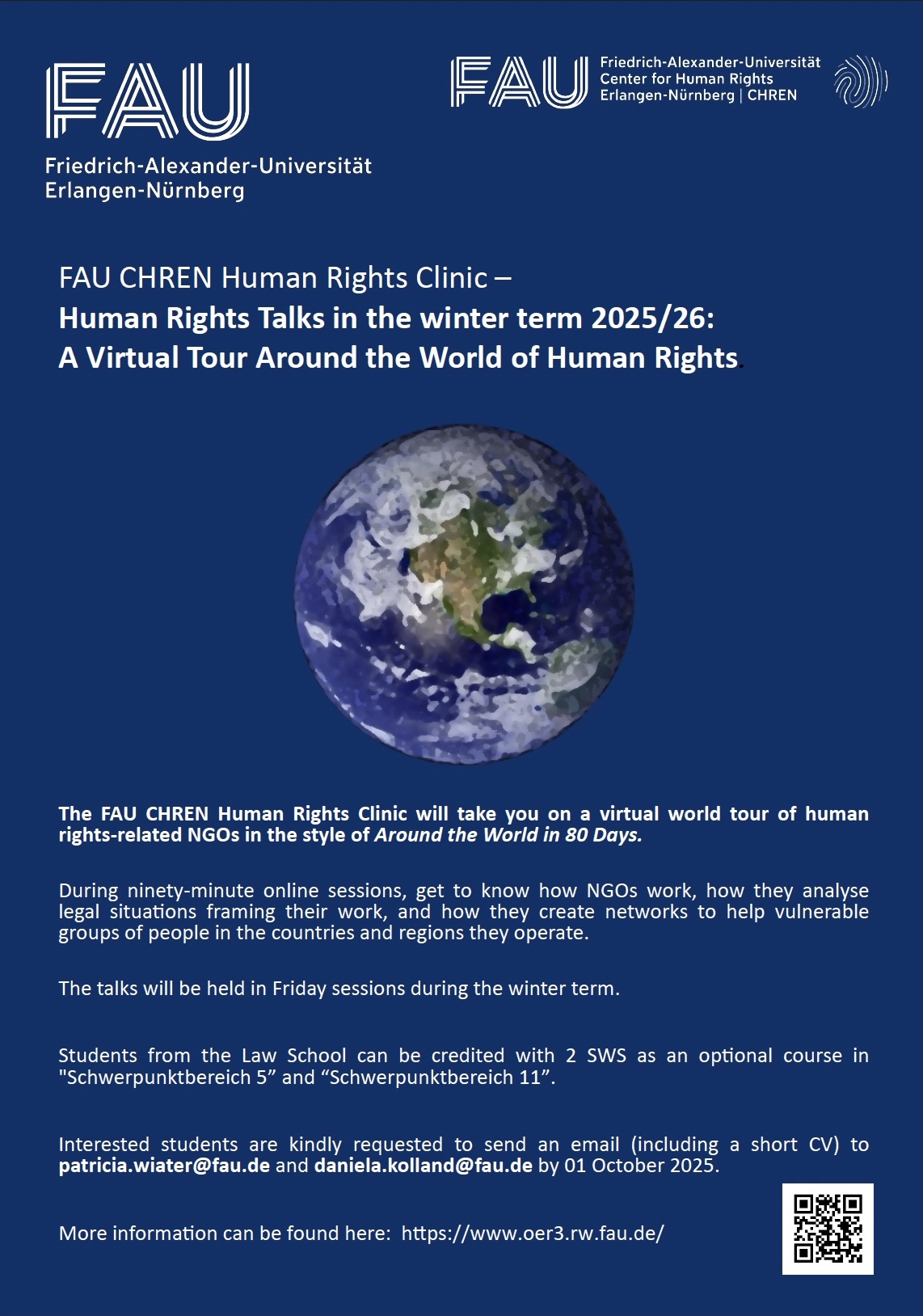 Application Deadline: Human Rights Talks in the Winter Term 2025/26: A ...