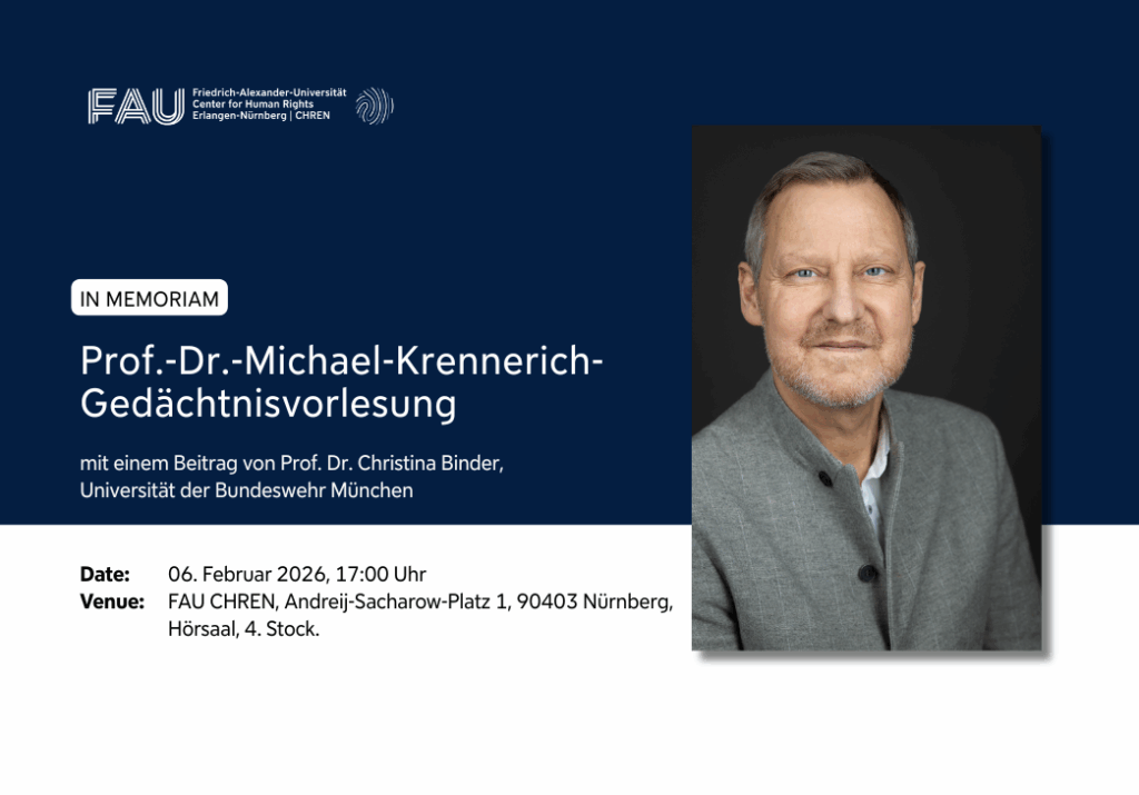 Michael-Krennerich-Gedächtnisvorlesung, 06.02.2026. Bild: privat.
