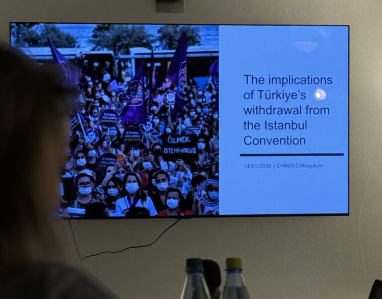 Human Rights Colloquium: “The implications of Türkiye’s withdrawal from the Istanbul Convention” mit Dr. Janina Heaphy